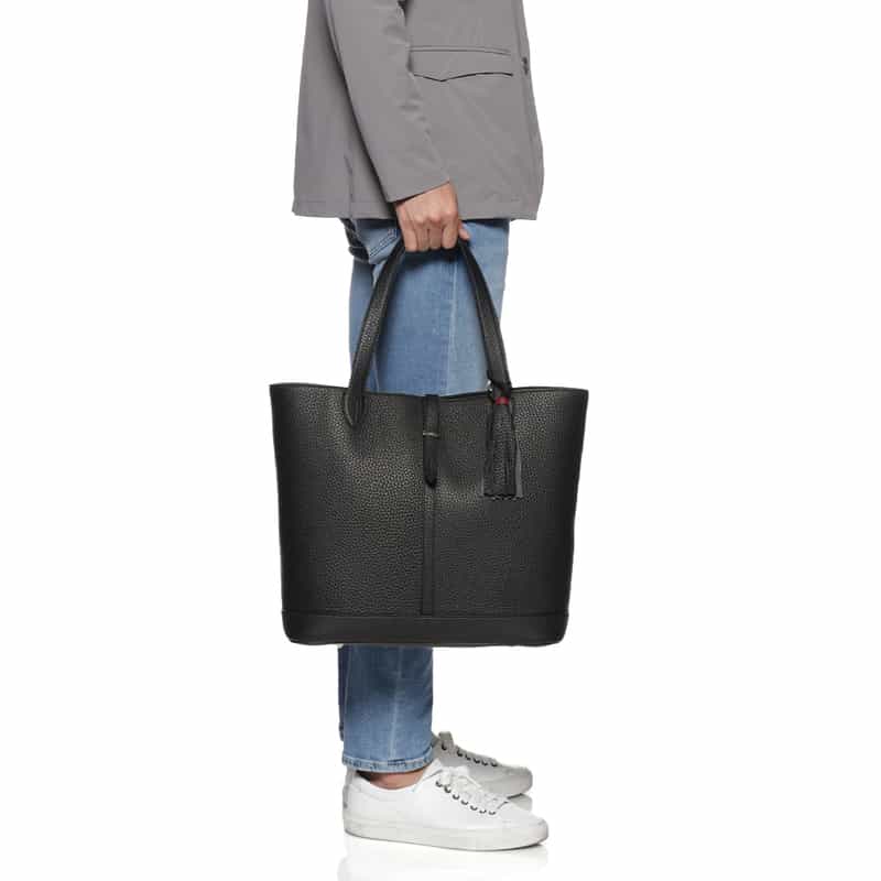 ACATE ACATE＜アカーテ＞レザートートバッグ "KAUS" BLACK