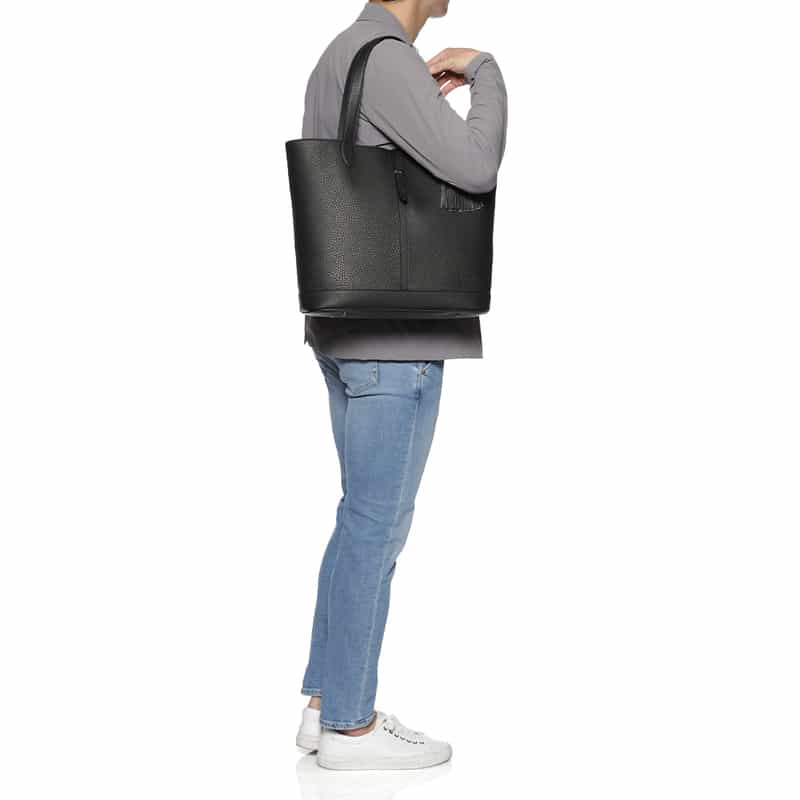 ACATE ACATE＜アカーテ＞レザートートバッグ "KAUS" BLACK