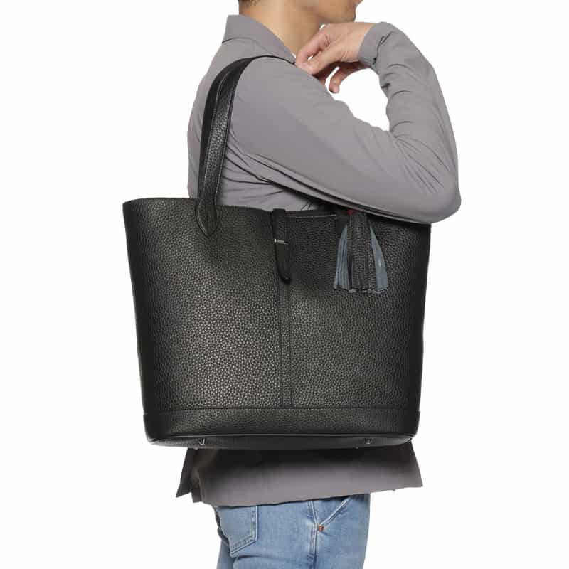 ACATE ACATE＜アカーテ＞レザートートバッグ "KAUS" BLACK