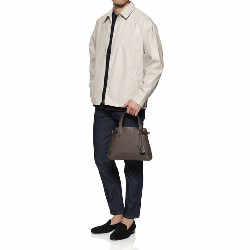 ACATE ACATE＜アカーテ＞ミニトートバッグ "LODOS" DARK BROWN