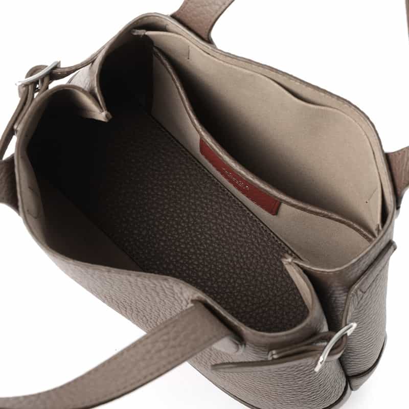 ACATE ACATE＜アカーテ＞ミニトートバッグ "LODOS" DARK BROWN