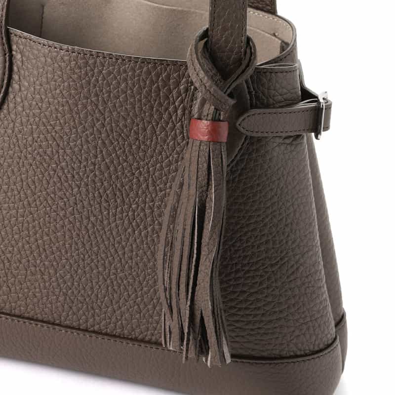 ACATE ACATE＜アカーテ＞ミニトートバッグ "LODOS" DARK BROWN