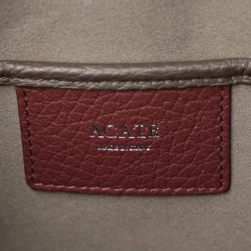ACATE ACATE＜アカーテ＞ミニトートバッグ "LODOS" DARK BROWN