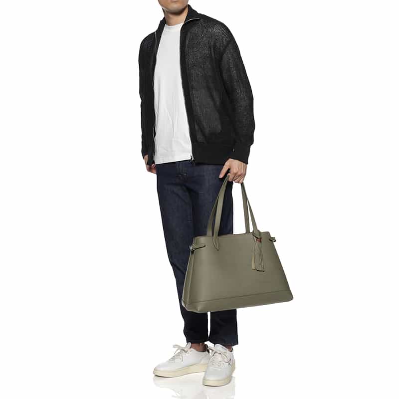 ACATE ACATE＜アカーテ＞レザートートバッグ "LODOS2" KHAKI