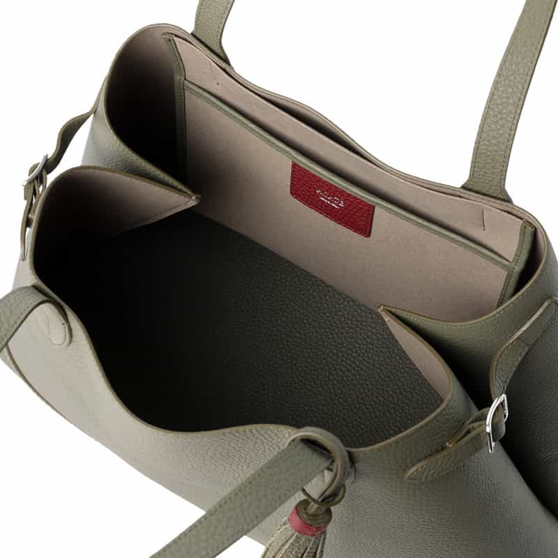 ACATE ACATE＜アカーテ＞レザートートバッグ "LODOS2" KHAKI