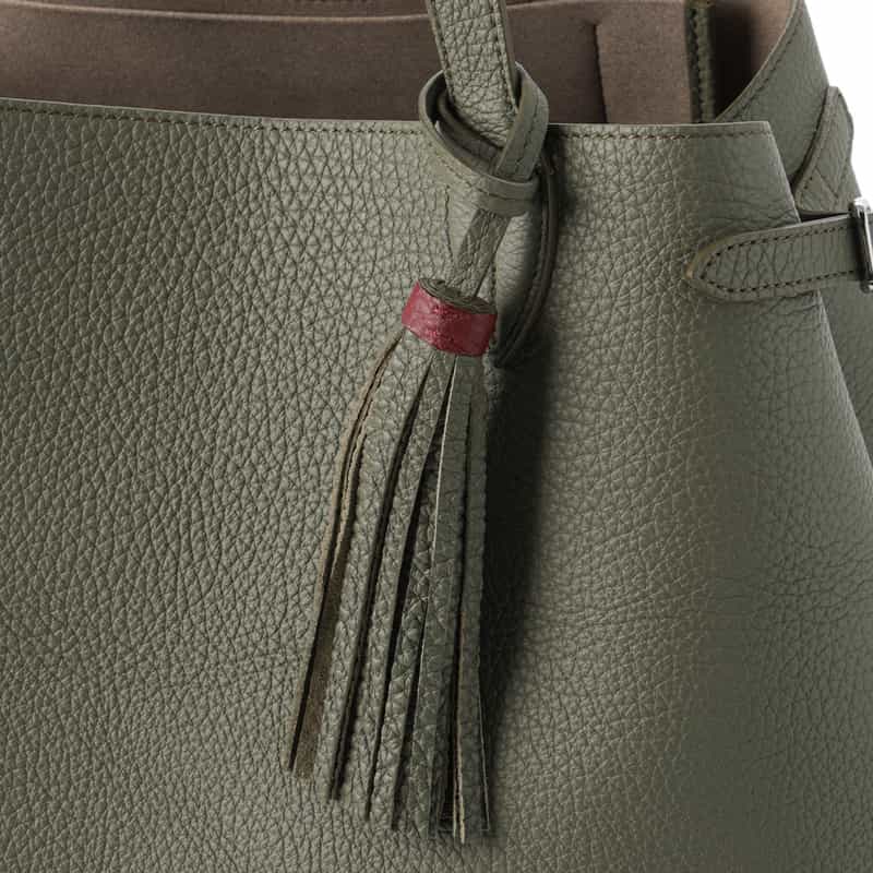 ACATE ACATE＜アカーテ＞レザートートバッグ "LODOS2" KHAKI