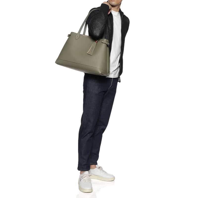 ACATE ACATE＜アカーテ＞レザートートバッグ "LODOS2" KHAKI