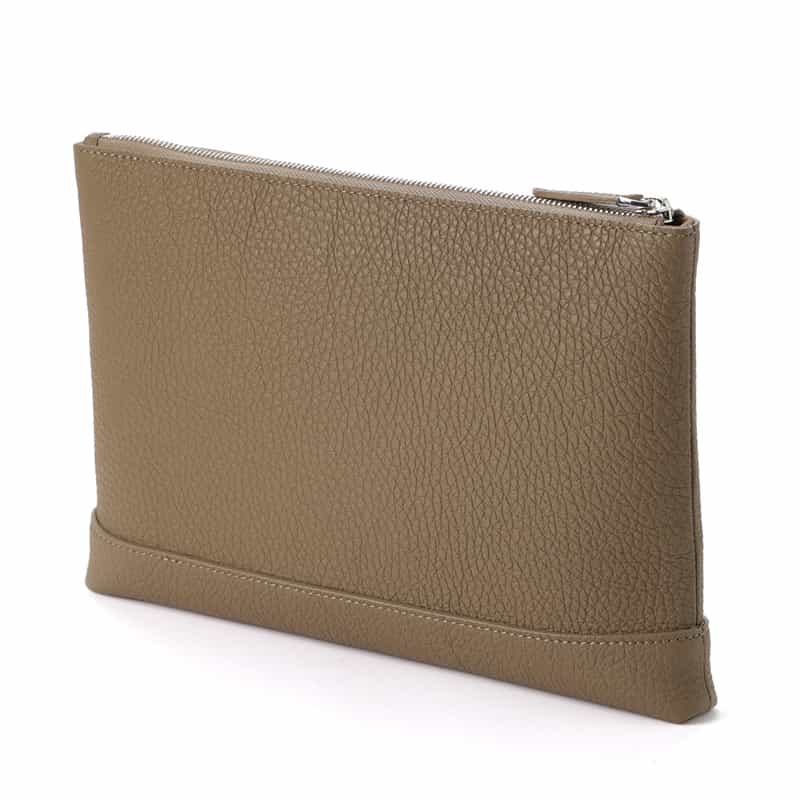 ACATE ACATE＜アカーテ＞レザー クラッチバッグ"SACCHETTO" BEIGE