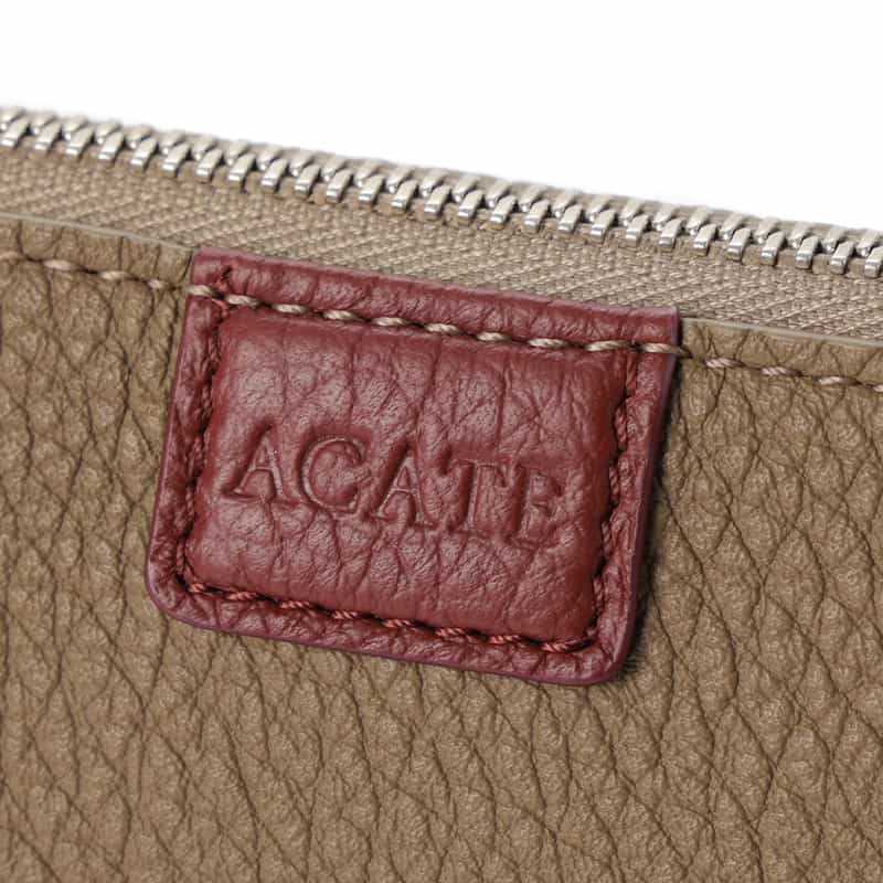ACATE ACATE＜アカーテ＞レザー クラッチバッグ"SACCHETTO" BEIGE