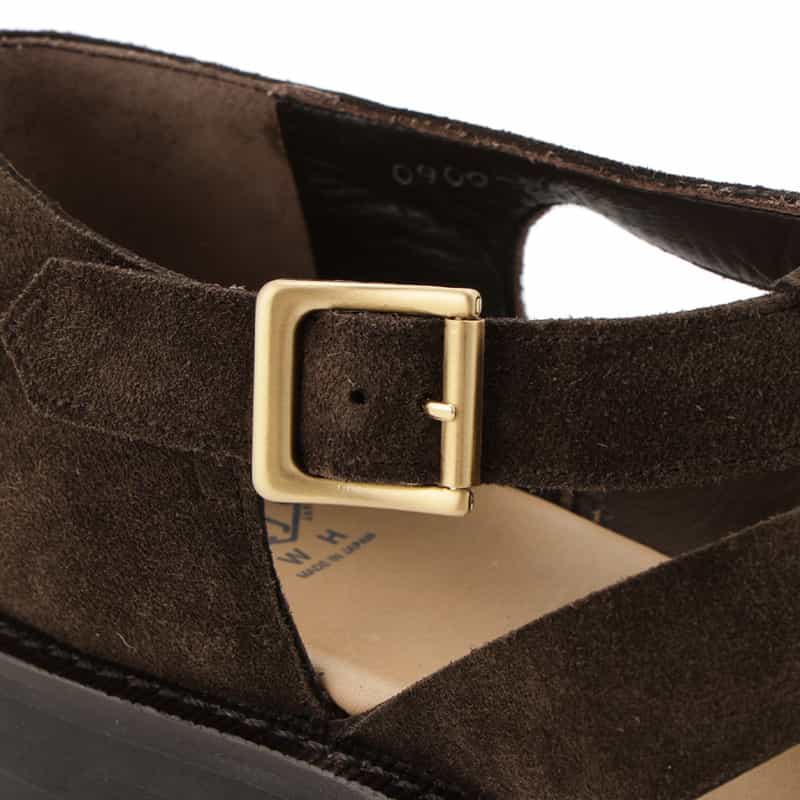 WH WH＜ダブルエイチ＞グルカサンダル DARK BROWN