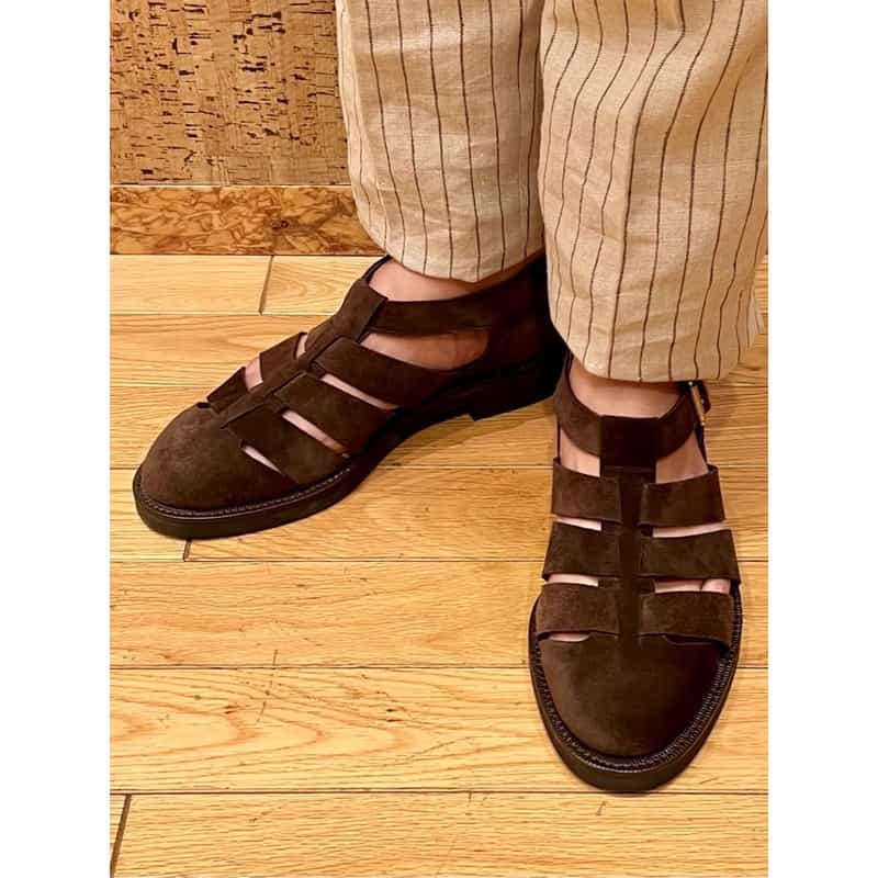 WH WH＜ダブルエイチ＞グルカサンダル DARK BROWN