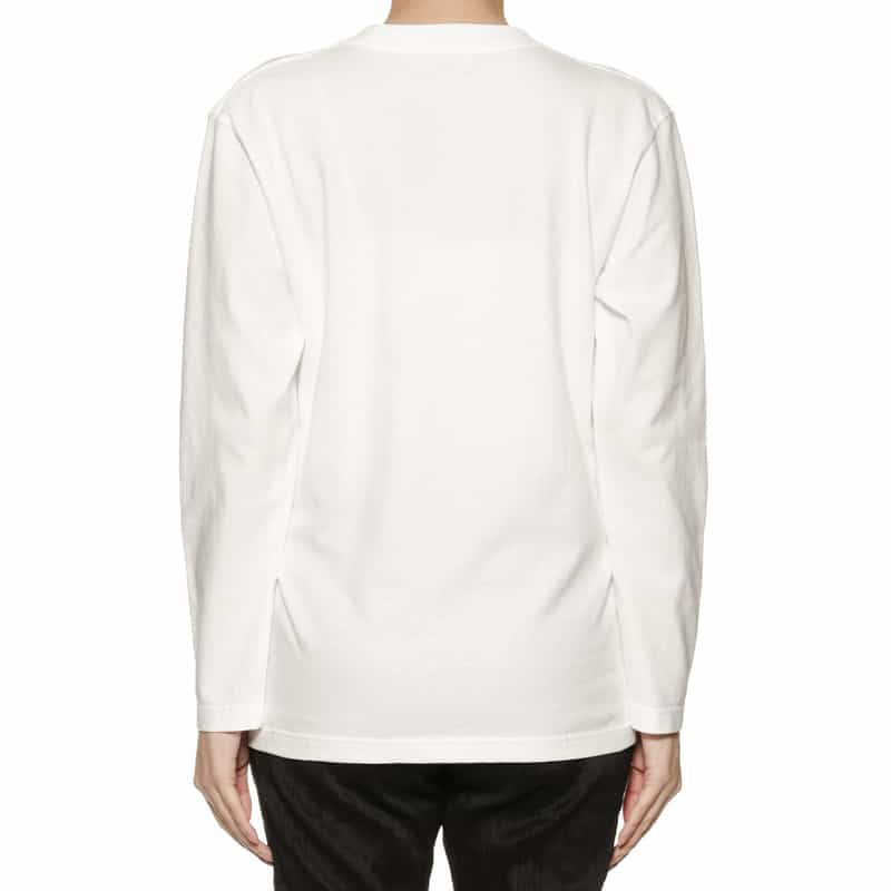 BARNEYS NEW YORK ロゴ入りロングスリーブTシャツ WHITE
