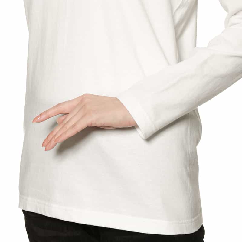 BARNEYS NEW YORK ロゴ入りロングスリーブTシャツ WHITE