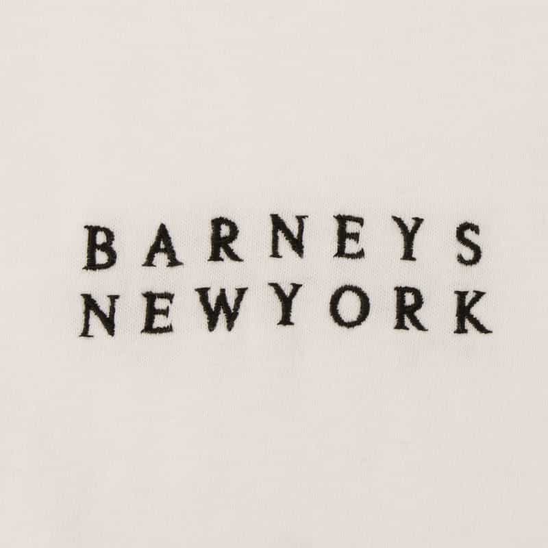 BARNEYS NEW YORK ロゴ入りロングスリーブTシャツ WHITE
