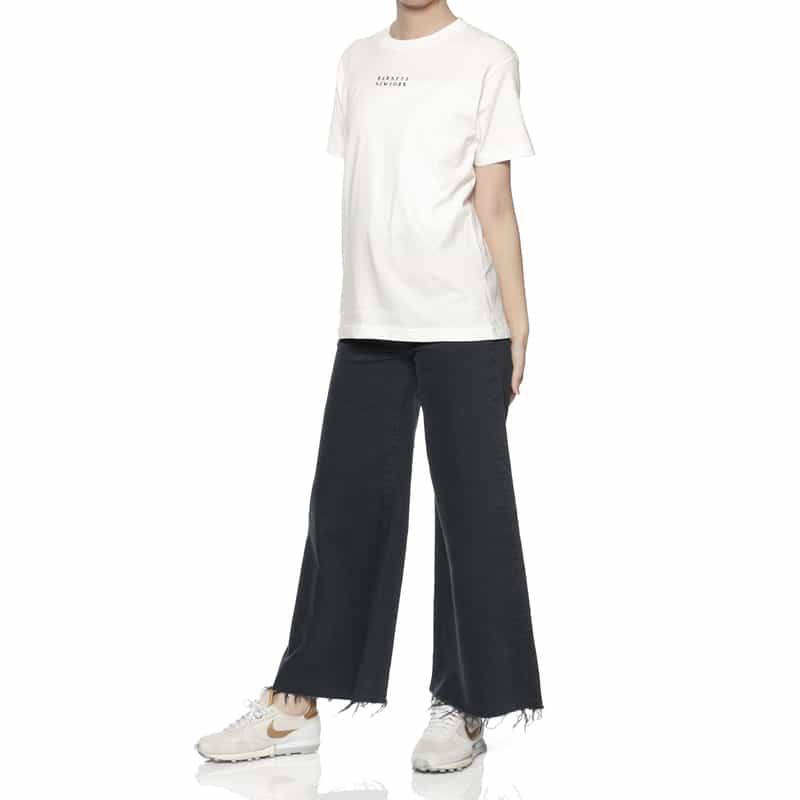 BARNEYS NEW YORK ロゴ刺繍入りTシャツ WHITE