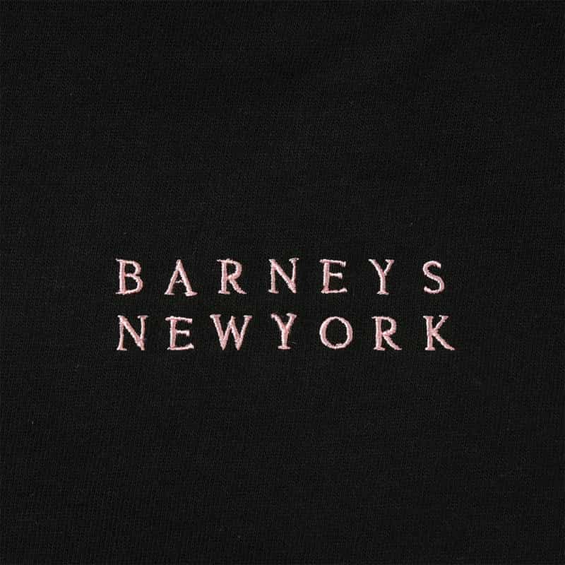 BARNEYS NEW YORK ロゴ刺繍入りTシャツ BLACK