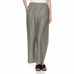 ウォッシャブル ドローストリング ワイドパンツ