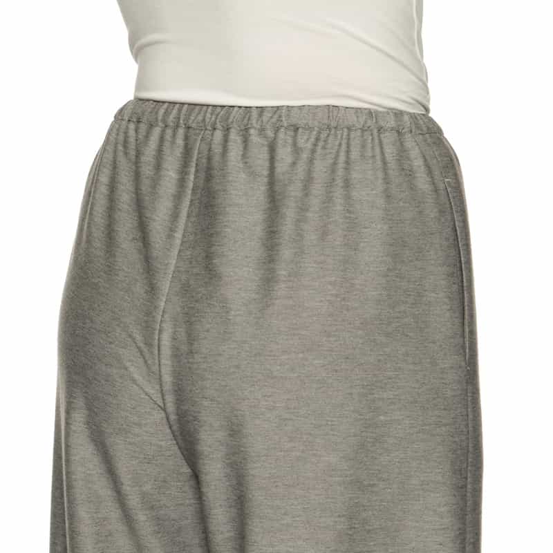 BARNEYS NEW YORK ウォッシャブル ドローストリング ワイドパンツ GRAY