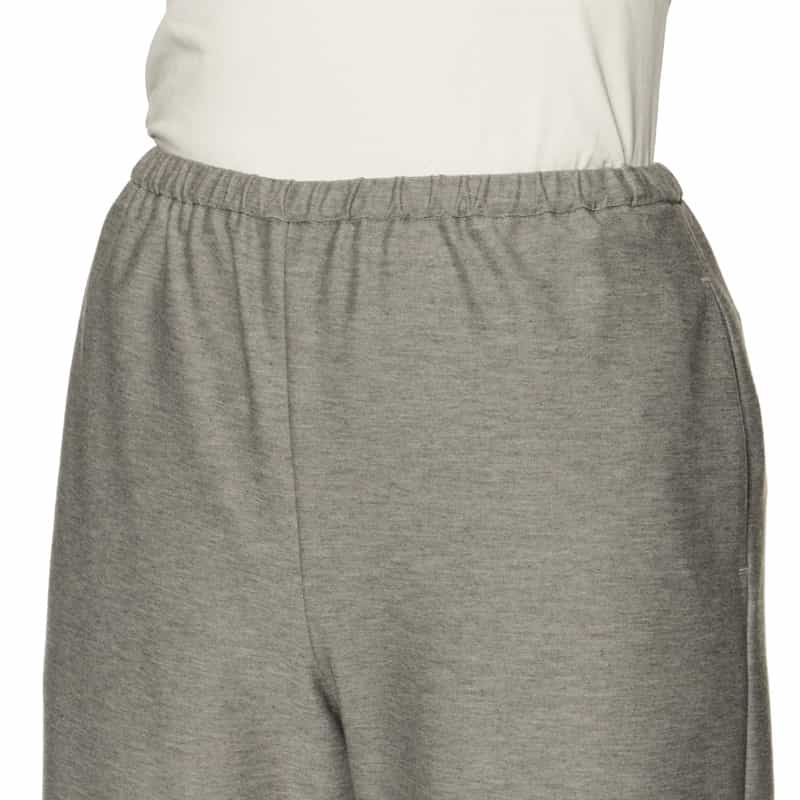 BARNEYS NEW YORK ウォッシャブル ドローストリング ワイドパンツ GRAY