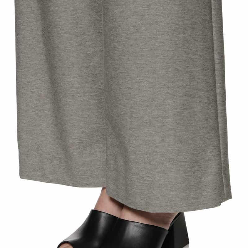 BARNEYS NEW YORK ウォッシャブル ドローストリング ワイドパンツ GRAY