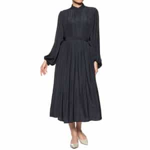 ウォッシャブル ベルト付きギャザードレス