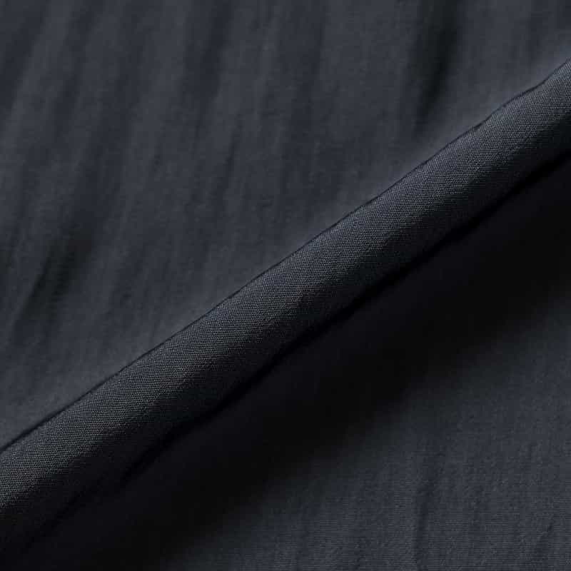 BARNEYS NEW YORK ウォッシャブル ベルト付きギャザードレス NAVY