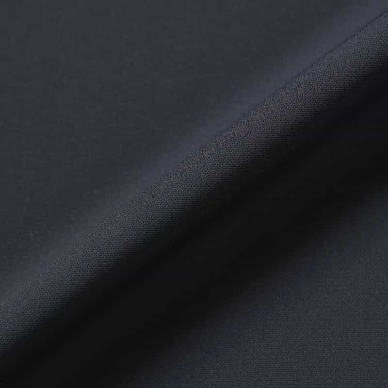 BARNEYS NEW YORK ウォッシャブル デザインスリーブ ウエストタック ドレス NAVY