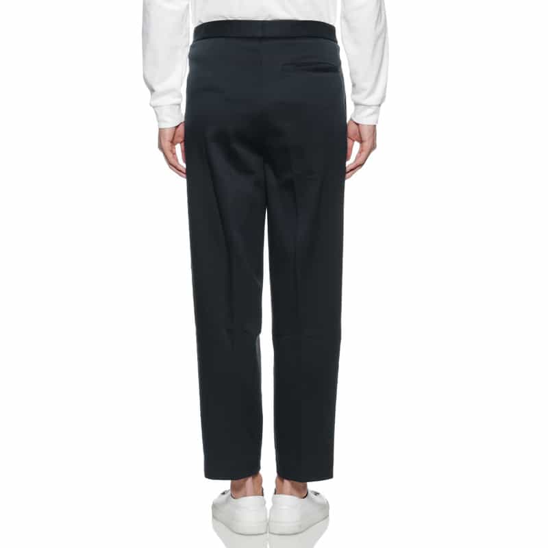 THREE DOTS セットアップ ドローコード付きコットンパンツ NAVY