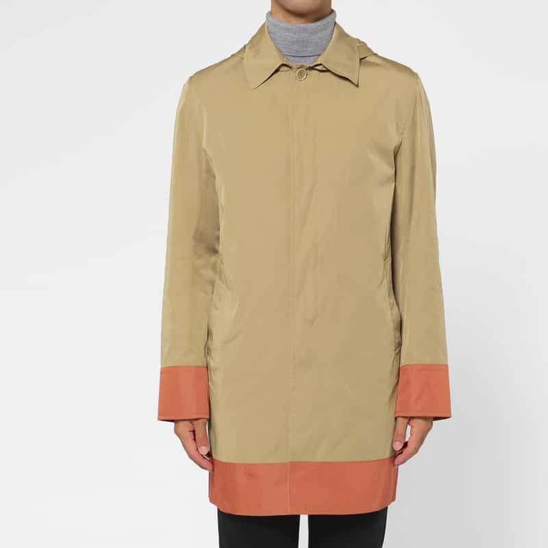 BARNEYS NEW YORK ダブルフェイスフーデッドコート BEIGE