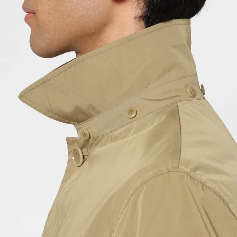 BARNEYS NEW YORK ダブルフェイスフーデッドコート BEIGE