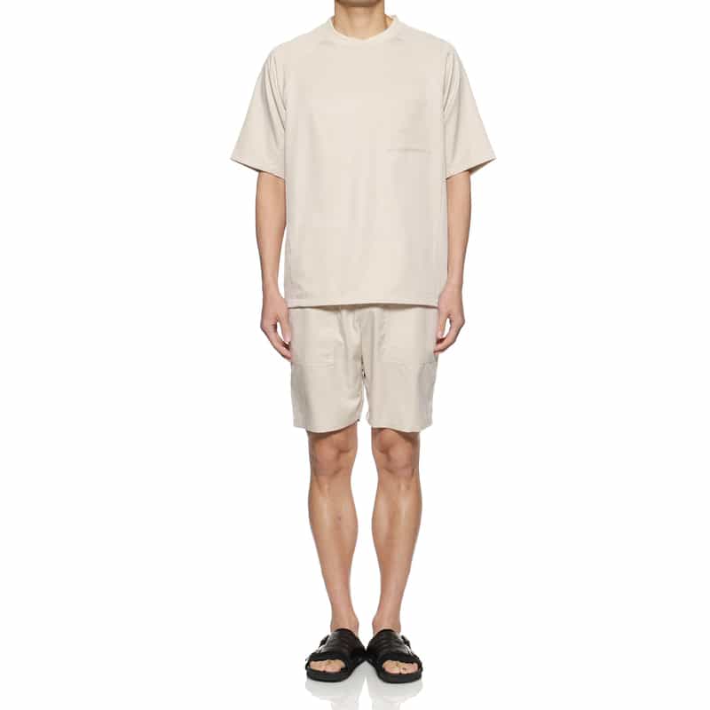 BARNEYS NEW YORK セットアップ切替Tシャツ IVORY