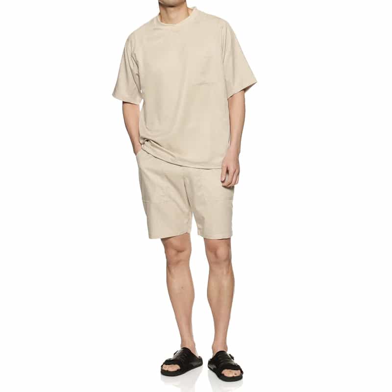 BARNEYS NEW YORK セットアップウォッシャブルショートパンツ IVORY