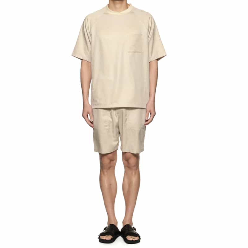 BARNEYS NEW YORK セットアップウォッシャブルショートパンツ IVORY