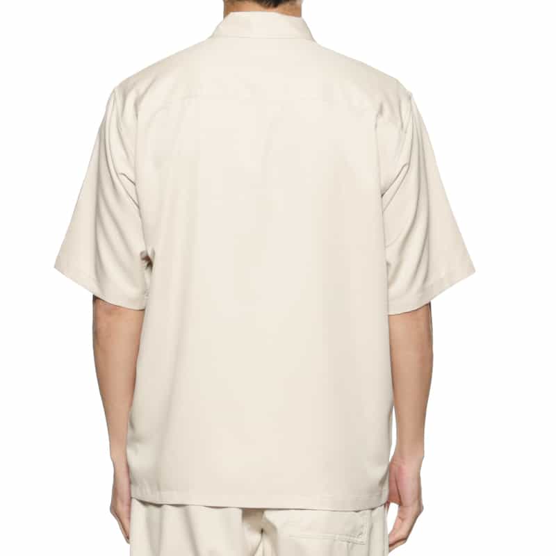 BARNEYS NEW YORK セットアップウォッシャブルオープンカラーシャツ IVORY