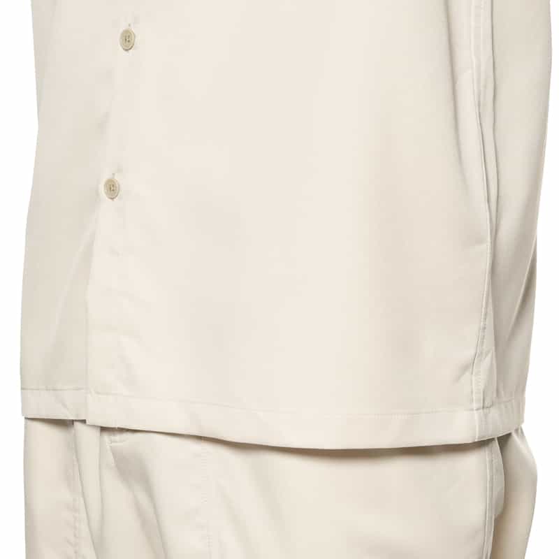 BARNEYS NEW YORK セットアップウォッシャブルオープンカラーシャツ IVORY