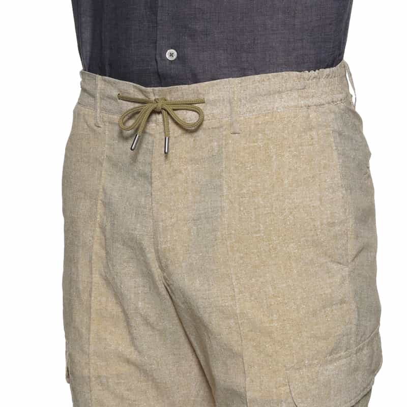 BARNEYS NEW YORK ウォッシャブルカーゴパンツ BEIGE