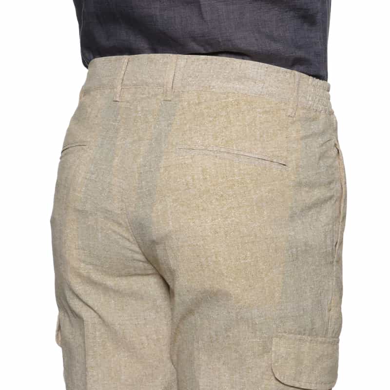 BARNEYS NEW YORK ウォッシャブルカーゴパンツ BEIGE