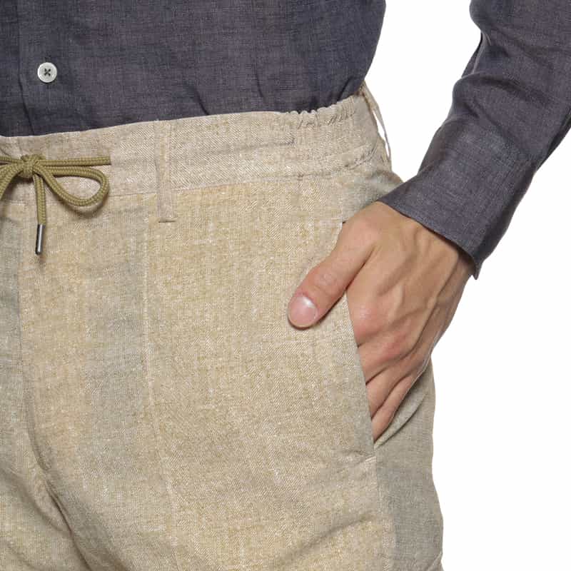 BARNEYS NEW YORK ウォッシャブルカーゴパンツ BEIGE