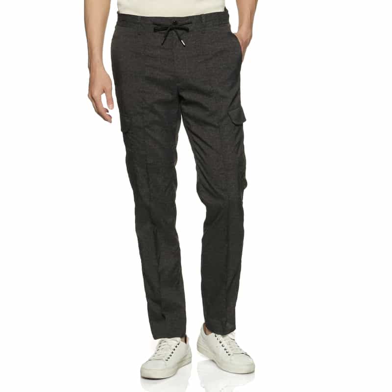 BARNEYS NEW YORK ウォッシャブルカーゴパンツ GRAY