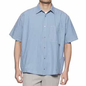 ダンガリー素材ワークシャツ