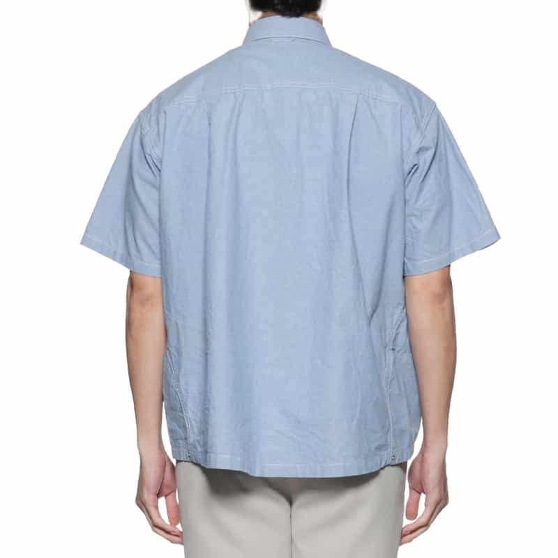 BARNEYS NEW YORK ダンガリー素材ワークシャツ BLUE