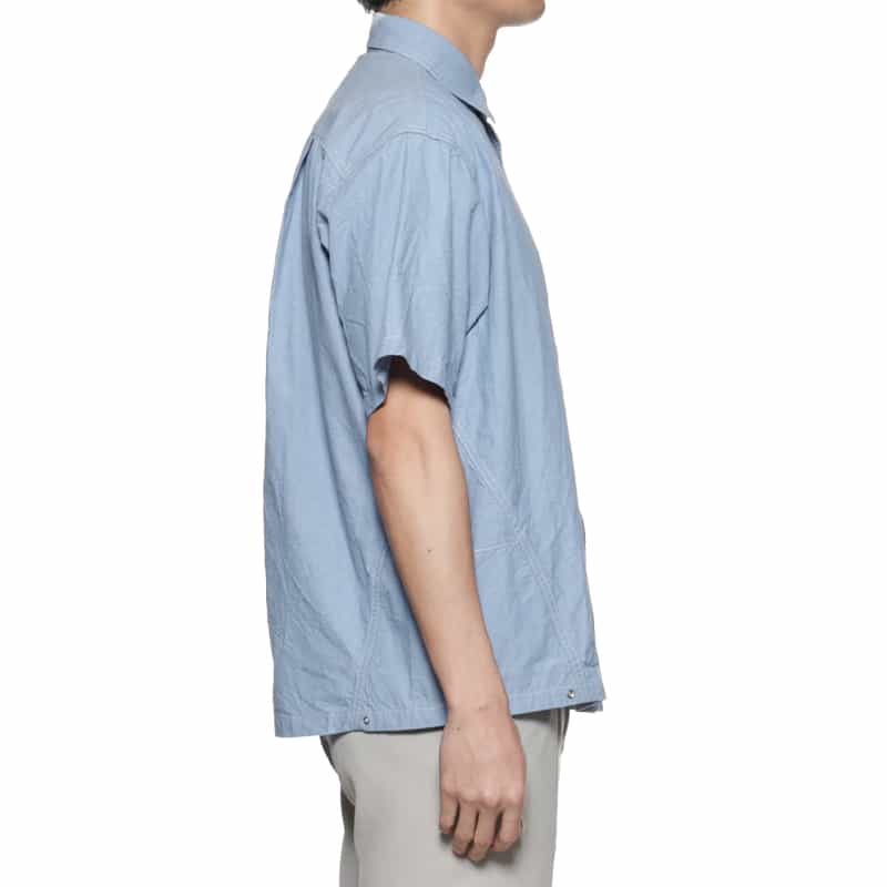 BARNEYS NEW YORK ダンガリー素材ワークシャツ BLUE