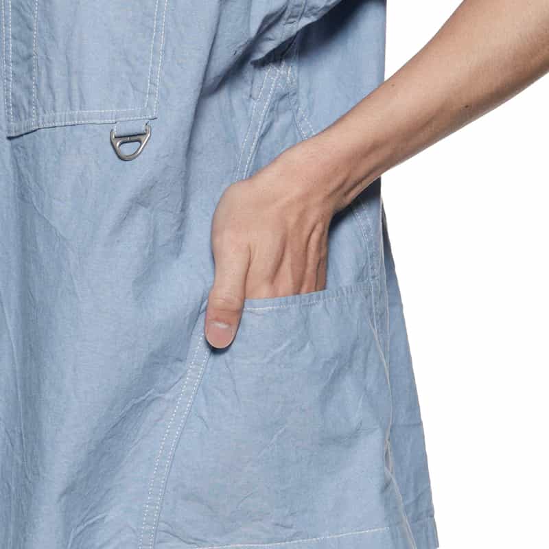 BARNEYS NEW YORK ダンガリー素材ワークシャツ BLUE