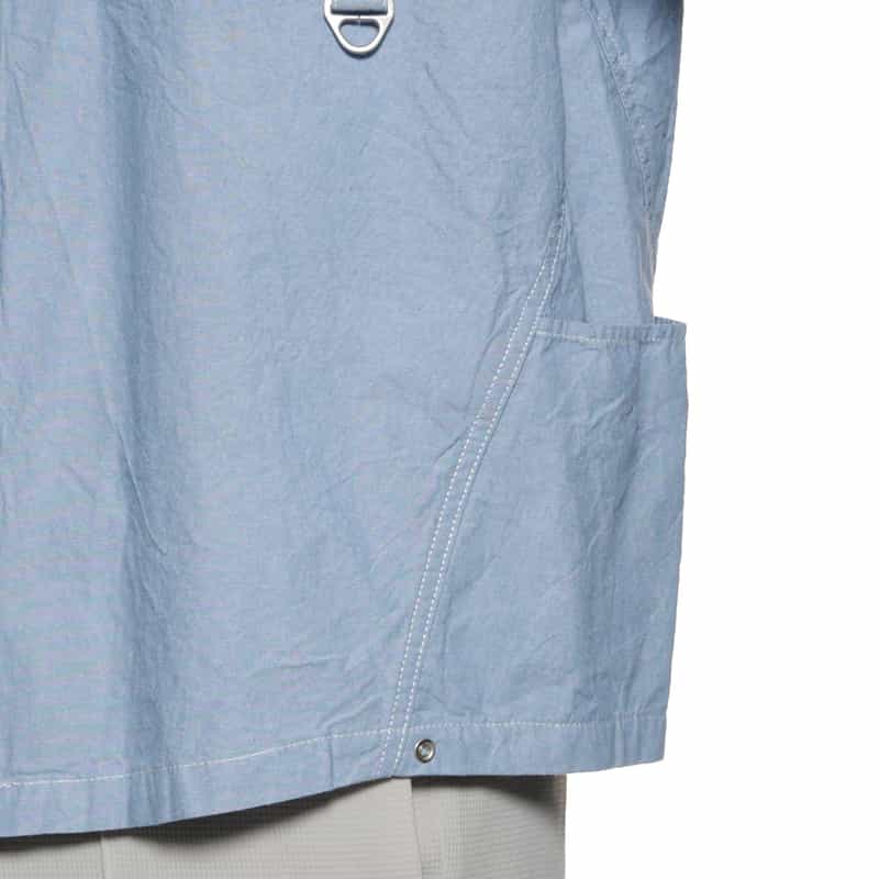 BARNEYS NEW YORK ダンガリー素材ワークシャツ BLUE