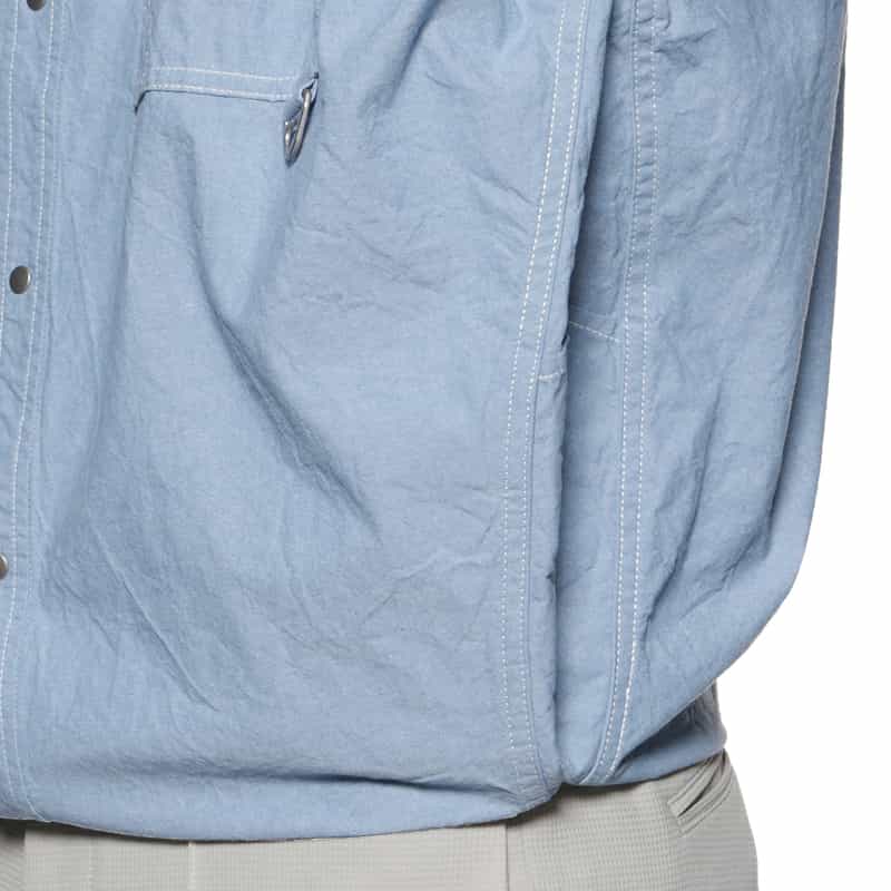 BARNEYS NEW YORK ダンガリー素材ワークシャツ BLUE