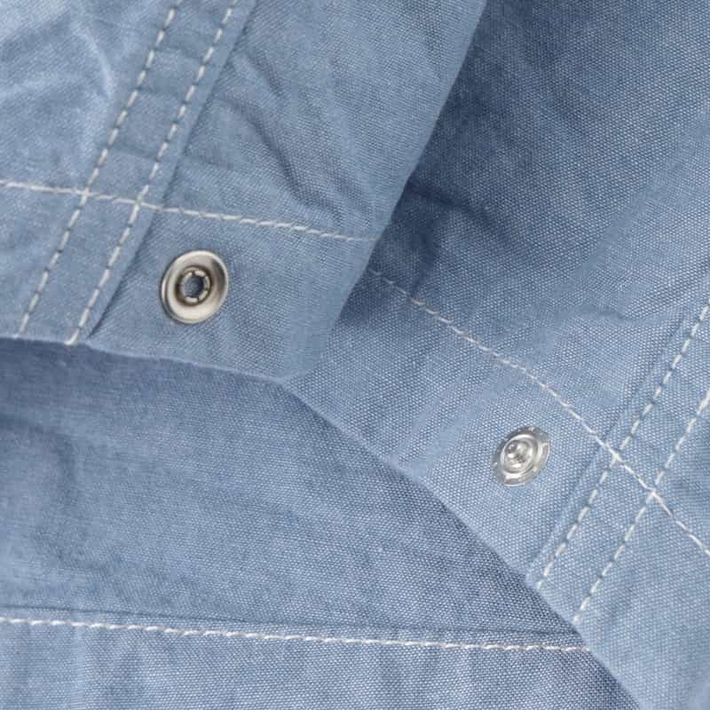 BARNEYS NEW YORK ダンガリー素材ワークシャツ BLUE