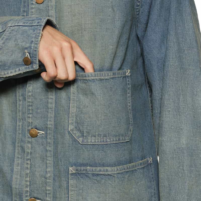 BARNEYS NEW YORK デニム チョアジャケット LT BLUE