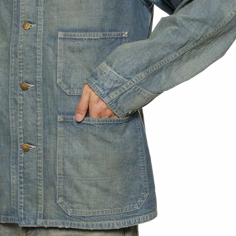 BARNEYS NEW YORK デニム チョアジャケット LT BLUE