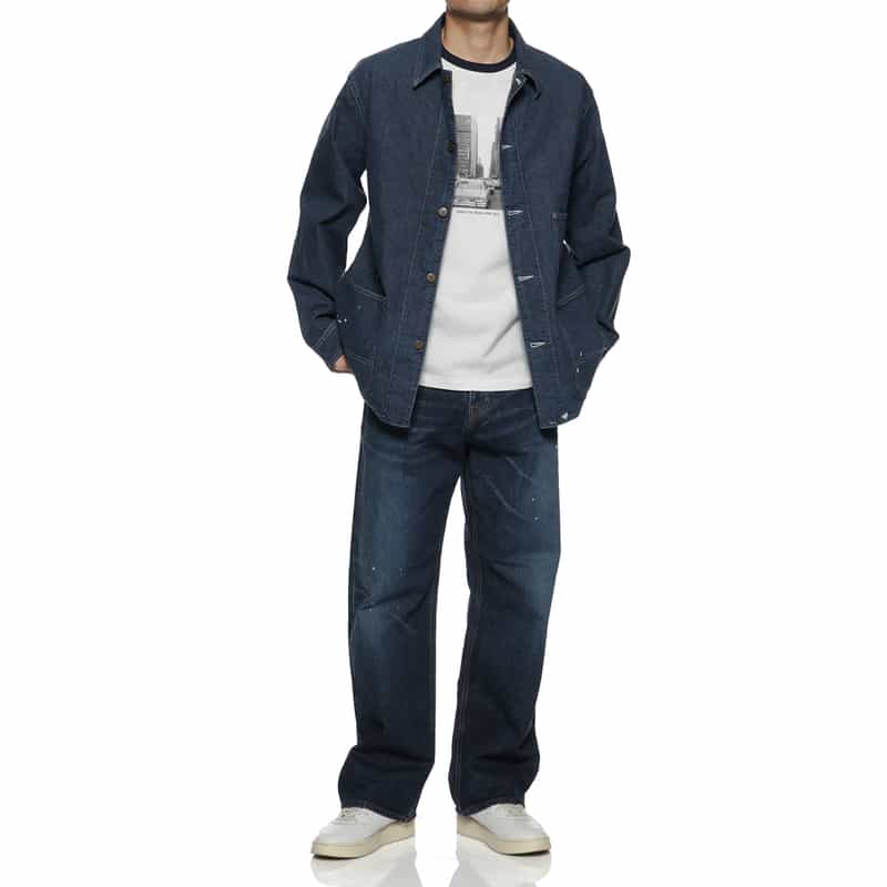 BARNEYS NEW YORK デニム チョアジャケット NAVY