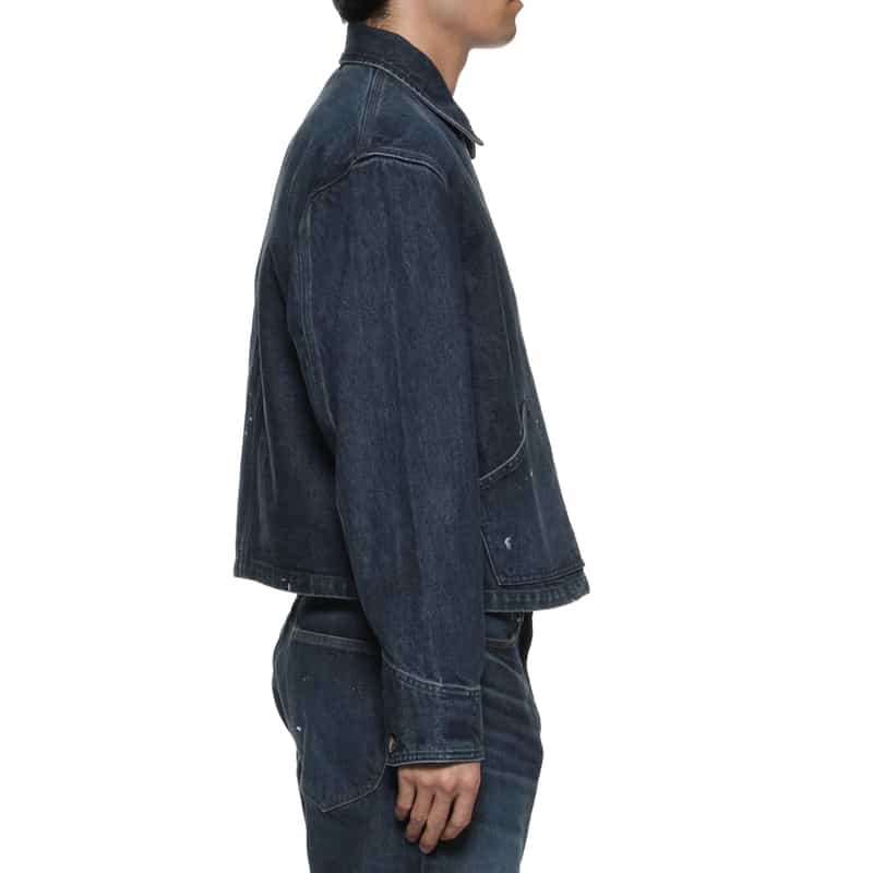BARNEYS NEW YORK フロントボタン デニムジャケット NAVY
